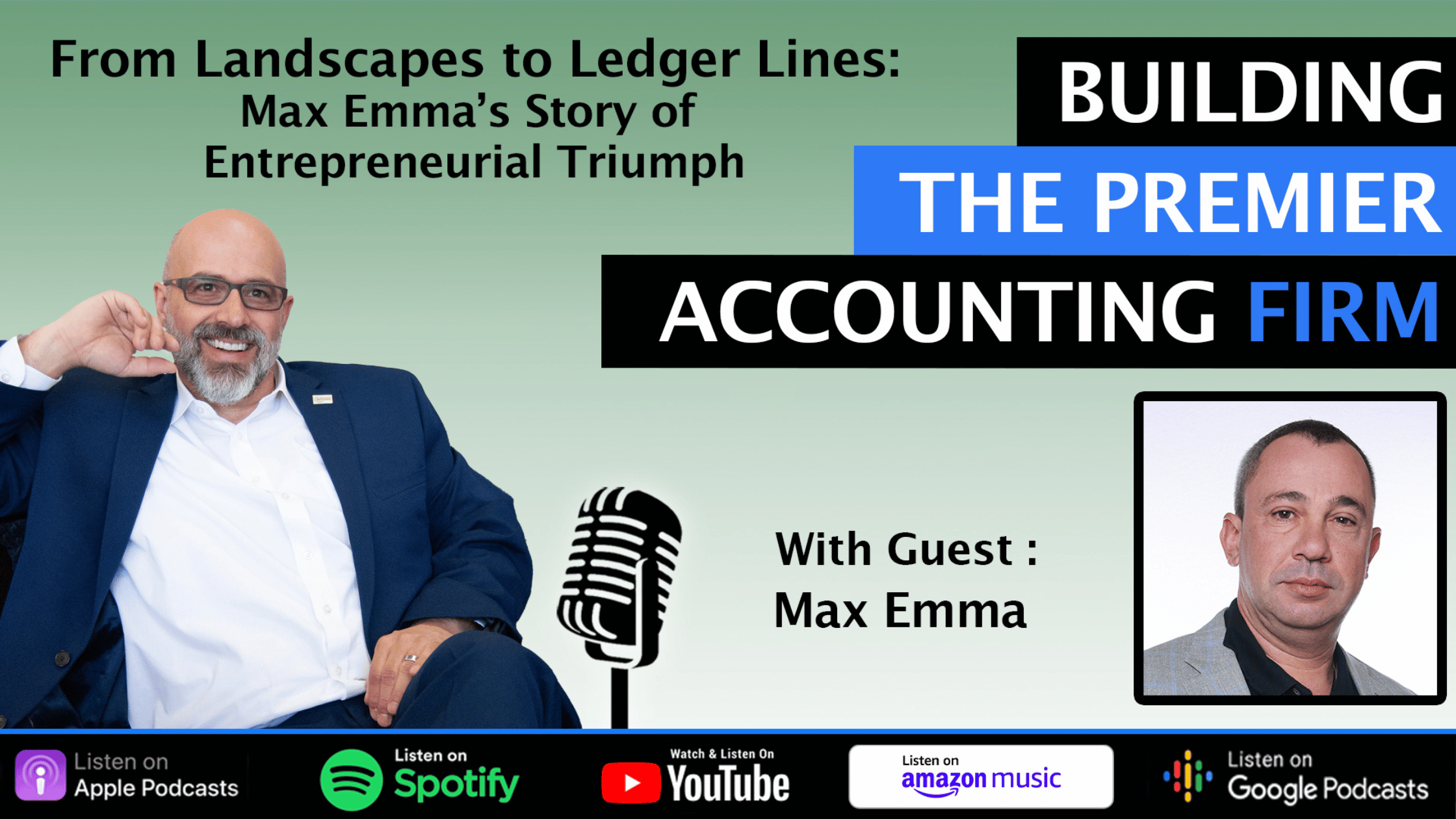 building the premier accounting firm podcast episode with max emma cover